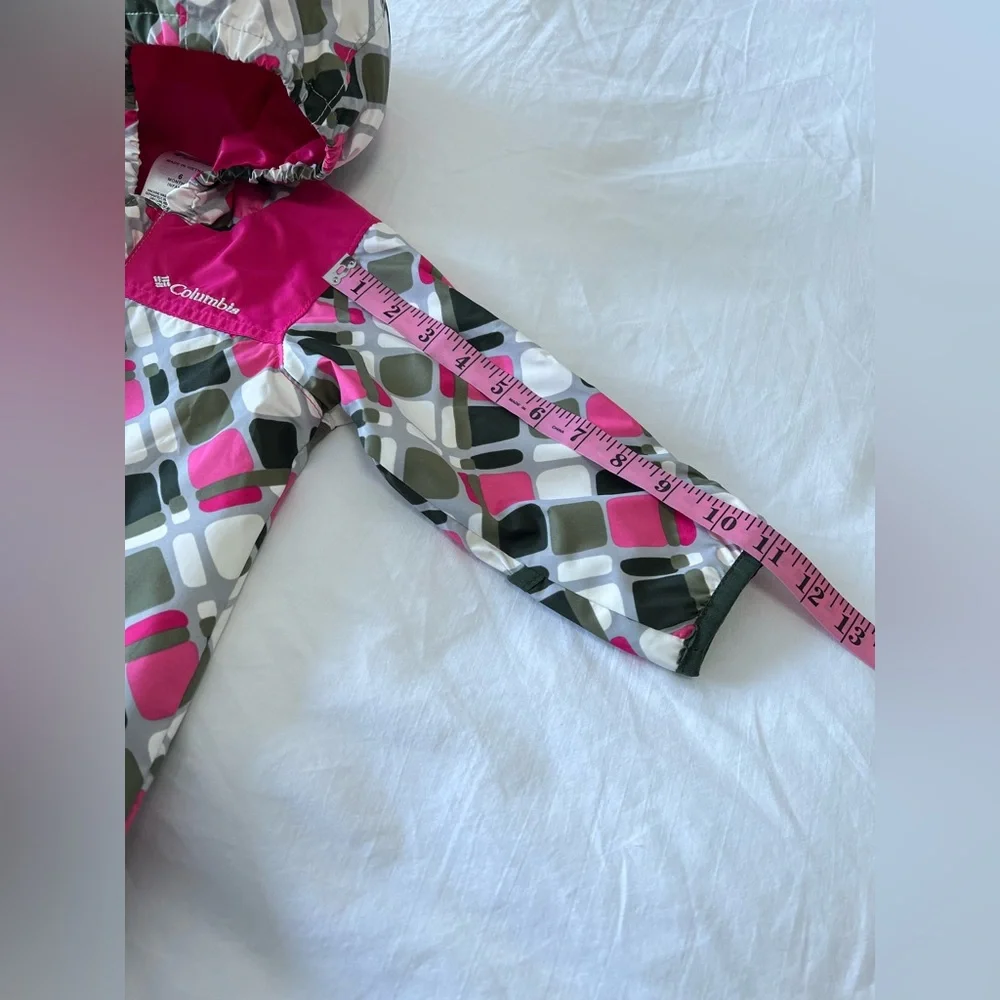 Columbia | Infant 6 MO | Omni Tech Pink Green Bunting | No Lining Lightweight